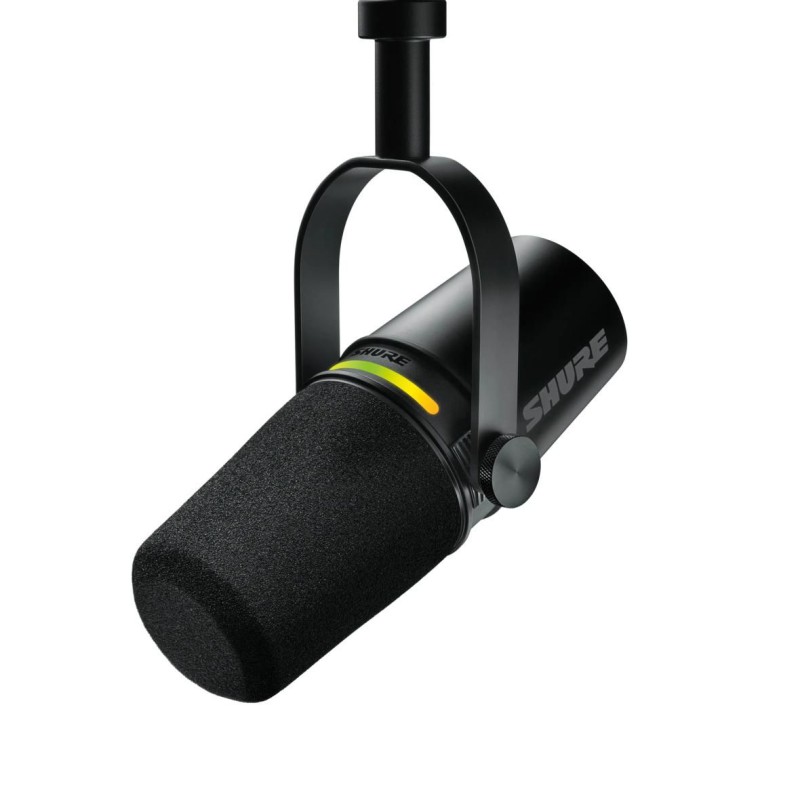 Shure Microphone Black Podcast